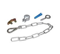 GAS COOKER STABILITY SAFETY CHAIN KIT WITH FITTINGS AND BRACKET