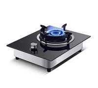Gas cooktop 4.5KW LPG/NG Single Burner Gas Stove, Household Full-Intake Desktop/Embedded Dual-Purpose, Gas Hob Stovetop with Thermocouple Flameout Protection (Natural gas)