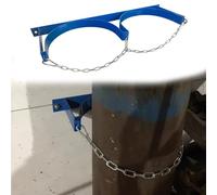 Gas Cylinder Fixed Rack with Protective Chain, Wall Mounted Bracket, Organizer Shelf for Hospital Labs
