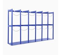 Gas Cylinder Holder Stand, Heavy-Duty Oxygen Tank Storage Rack for Secure Warehouse and Garage Organization