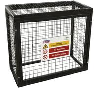 Gas Cylinder Storage Cage - 2x 47KG Cylinders - Outdoor Butane / Propane Safety