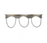 Gas Cylinder Trolley Rack with Wheels, Rolling Oxygen Cart, Wall-Mounted Propane Holder, Secure Chain-Supported Steel Storage for 4 Cylinders, Indoor Outdoor Use