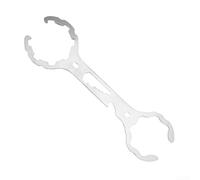 Gas Cylinder Wrench for Tank Valve, Metal Hex Head Bolt Tool with Ergonomic Handle, Silver