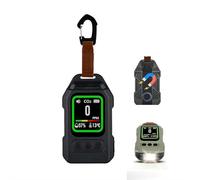 Gas Detector, 4-in-1 Portable Carbon Monoxide/CO2/Temperature/Humidity Monitor with TFT Screen & Audible Alarm, for Home, Kitchen, RV, Camping (Green/Black/White, 5.16x3.11x2.17in)