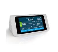 Gas Detector, Multifunctional Formaldehyde, Dust, Smog, Air Quality Detector, English Version, 7-inch Large Color Sn for Work, Home(White)