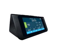 Gas Detector, Multifunctional Formaldehyde, Dust, Smog, Air Quality Detector, English Version, 7-inch Large Color Sn for Work, Home(Black)