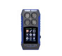 Gas Detector, Portable 4 in 1 Gas Detector O2 EX H2S CO Four Alarm methods three-proof Connect with computer Store Data detector