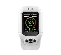 Gas Detector, Seven-in-one PM2.5 PM1.0 PM10 O3 TVOC Temperature And Humidity Detector English Version for Industrial & Home