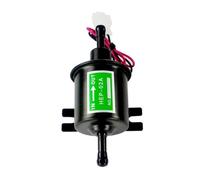 Gas Diesel Petrol Inline Low Pressure 12V Electric Fuel Pump For Carburetor Motorcycle ATV HEP-02A Fuel Pumps(Black)
