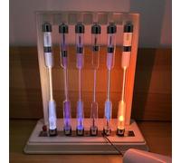 Gas Discharge Tube Set for Demonstration, Rare Gas Glow Tubes Set, High Voltage Glow Tubes, Optional Excitation Power Supply, for Chemistry & Physics Education, Science(A)