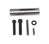 Gas Engine Pulley Sleeve Adapter with Crank Shaft Mounting Support and 1 in to 1 1/8 in Extended Diameter Range