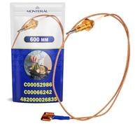 Gas Fire Thermocouple 600 mm with the Original Code C00052986 482000026835 for Whirlpool for Bauknecht for Indesit - Warranty 10 Years - MONTERAL
