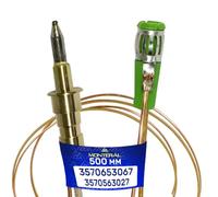 Gas Fire Thermocouple with Magnet Connection Length 500 mm for Hobs with the Original Code 3570653067 3570140024 3570563027 for AEG for Electrolux for Zanussi - MONTERAL