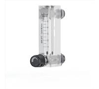 Gas Flow Meter Panel Mount Rotameter, Adjustable Variable Area Low Flow Air Flow Meter, Acrylic Construction for Precise Measurement