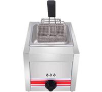 Gas Fryer Deep Fat Fryer Stainless Steel LPG Countertop with Baskets Adjustable Firepower for Home and Commercial Cooking