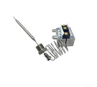 Gas Fryer High Limit Thermostat 232C/450F Safety Switch, Stainless Steel Overheat Protection for Commercial and Domestic Fryers, Dual Scale Temperature Controller