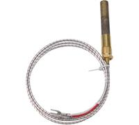 Gas Fryer Thermopile Thermocouple, 750mV 2-Wire Sensor with 7/16" Thread & 900mm, Resistant Replacement for Imperial, for ELITE, Frymaster, Dean, for PITCO & Pizza Ovens