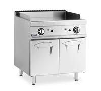 Gas Griddle 12 kW Smooth 50 300 °C Propane / LPG / Natural gas Base Cabinet Royal Catering - Gas Griddles by Metallic silver