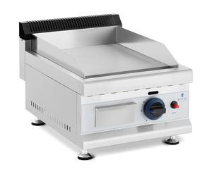 Gas Griddle 35 x 40 cm Smooth 3,000 W Propane / Butane 0.03 bar - Gas Griddles by Royal Catering Silver