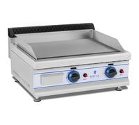 Gas Griddle 65 cm Propane/butane 50 Mbar - Gas Griddles by Royal Catering Silver