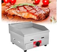 Gas Griddle Commercial Stainless Steel Heavy Duty Restaurant Outdoor Griddle Gas Baking Plate Burger Grill Large Non-Stick Burners Flat Hot Plate and Can Cook for Medium to High Volumes of