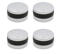 Gas Grill Control Knobs Replacement for Weber for spirit 200 69892 - Chrome Plated Plastic D-Shape BBQ Burner Dials Silver 5.5cm