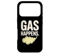 Gas Happens Funny Fart Humor Comic Saying Case for iPhone 17 Pro