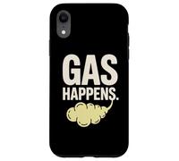 Gas Happens Funny Fart Humor Comic Saying Case for iPhone XR