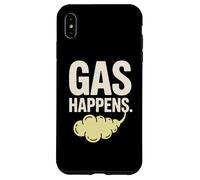 Gas Happens Funny Fart Humor Comic Saying Case for iPhone XS Max