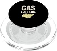 Gas Happens Funny Fart Humor Comic Saying PopSockets PopGrip for MagSafe