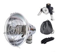 Gas Heater, Portable Outdoor Gas Heater Compact Camping Stove for Warmth Comfort Winter Hiking(2 silver)