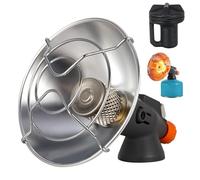 Gas Heater Portable Tent Heating Wamer Camping Heater Outdoor Butane Heater with Control Valve, Rapid Heating Tent Heater Tank Top for Hiking Ice Fishing