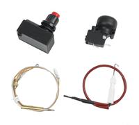 Gas Heater Repair Kit with Thermocouple Pressure Relief Switch Battery Igniter and Spark Electrode Assembly
