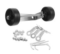 Gas Heater Wheels Stainless Core Caster with Plastic and Ground Nails | Stylish Modern Design with Sleek Metal Wheels, All-weather Strength, for Patio Heater Bases and Outdoor Use
