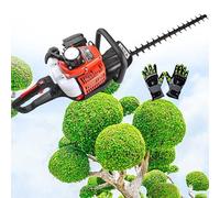 Gas Hedge Trimmer 23.66cc, 2 Cycle Engine, Durable Blades, Low Vibration Design, Double-Layer Air Filter, Effortlessly Cuts 2" Branches, 1500-Hour Performance
