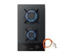 Goldflame Nano gas hob | 2 brass burners | Nano coating | LPG/natural gas