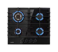 Gas Hob 60 cm 4 Burner Ring Glass Ceramic Gas Cooker Hob Gas Burner Hob Black