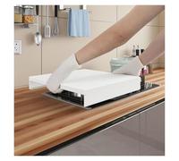 Gas Hob Cover Plate Carbon Steel Gas Stove Top Cover, Baking Paint Process Electric Range Covers, Ceramic Stoves Overlay Expanding Kitchen Space(White,35x40x7cm(12x16x3in))