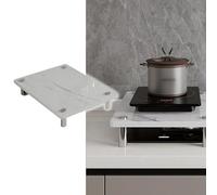 Gas Hob Cover Plate Faux Marble Gas Stove Top Cover, Multi-functional Noodle Board, Cooktop Covers for Expanding Kitchen Space, Robust and Durable(Style 1,74x48x8.3cm(29x19x3.3in))