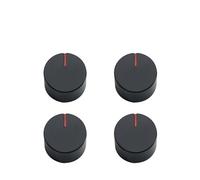 Gas Hob Knobs 4 PCS 6MM 8MM Gas Stove Knobs Cooker Oven Control Switch Gas Cooker Accessories Assembly Black Button(8mm)