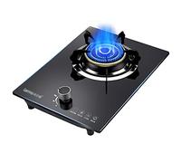 Gas Hob, Single Burner Kitchen Stove with Flame Failure Protection, Easy to Clean, Energy Class A, Desktop/Embedded Design
