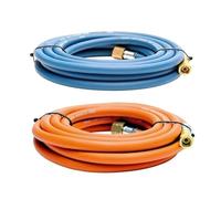 Gas Hose Oxygen Acetylene Propane 3/8 BSP Fitting OXY-Fuel Welding Cutting 10m (Oxygen + Propane Hose (Pair))