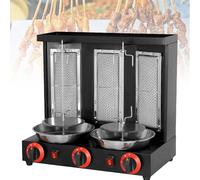 Gas Kebab Machine - Vertical Rotating Grill for Countertop, Gyro Grill Rotisserie, Perfect for Baking and Cooking Various Meats
