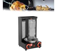 Gas Kebab Machine - Vertical Rotating Grill for Countertop, Gyro Grill Rotisserie, Perfect for Baking and Cooking Various Meats