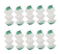Gas Lantern Mantles 10 Pack Triple Layer Folding Green 7 cm | Triple-layer folding mantles deliver bright white light and high-temperature resistance for outdoor gas and kerosene lamps.