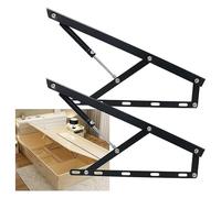 Gas Lift Storage Bed Mechanism Soft Close Lid Support Hinge Hydraulic Strut Piston Arm Damper Pneumatic Gas Spring for Box & Sofa Storage (Black 150cm/59in)
