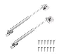 Gas Lift Strut - 2 Pack Soft Close Gas Spring Supports for Cabinet Doors & Furniture Lids (250N Rubber Core) - Heavy Duty Lift Assist Easy Install
