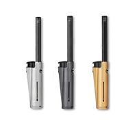 Gas Lighters 2x Clipper Tube Long Reach Safety Lock Adjustable flame Refillable Lighters for Candles Cookers Kitchen BBQ Camping Fire Multi-colour
