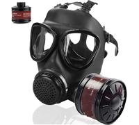 Gas Mask with Activated Carbon Filter, Tactical Full Face Respirator for Chemical and Nuclear Protection, Ideal for Welding and Vapor Filtering