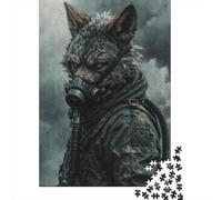 Gas Mask Wolf, 1000 Piece Paper Jigsaw, 52x38cm/1000pcs